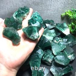 1000g 15pcs Natural super beautiful green fluorite crystal ore standard sample