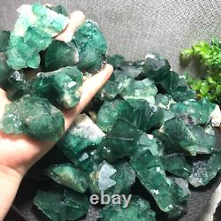 1000g 15pcs Natural super beautiful green fluorite crystal ore standard sample