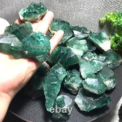 1000g 15pcs Natural super beautiful green fluorite crystal ore standard sample