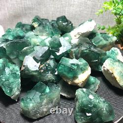 1000g 15pcs Natural super beautiful green fluorite crystal ore standard sample