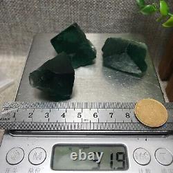 1000g 15pcs Natural super beautiful green fluorite crystal ore standard sample