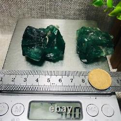 1000g 15pcs Natural super beautiful green fluorite crystal ore standard sample