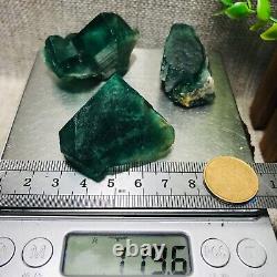 1000g 15pcs Natural super beautiful green fluorite crystal ore standard sample