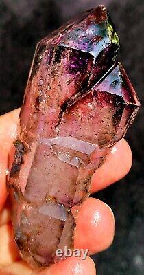 100g Diamond! Super Seven Skeletal Hair Amethyst Quartz Crystal Zimbabwe ip1806