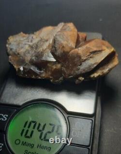 104gNatural crystal super golden cluster of astrophylite Quartz mineral specimen