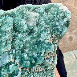 10.8LB natural super beautiful green fluorite crystal ore standard sample