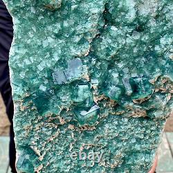 10.8LB natural super beautiful green fluorite crystal ore standard sample