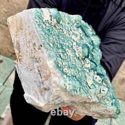 10.8LB natural super beautiful green fluorite crystal ore standard sample