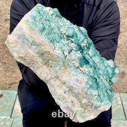 10.8LB natural super beautiful green fluorite crystal ore standard sample