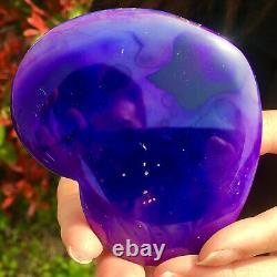 118G Natural beautiful heart-shaped agate crystal cave super large gem D571