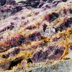 11.1lb Natural Super Beautiful Purple Fluorite Quartz Crystal Mineral Specimen