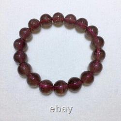 11.7mm Genuine Natural Red Super 7 Seven lepidocrocite Quartz Beads Bracelet