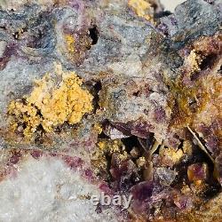 11.9lb Natural Super Beautiful Purple Fluorite Quartz Crystal Mineral Specimen