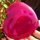 124G Natural beautiful heart-shaped agate crystal cave super large gem D556