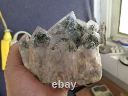 1274g Natural Super 7 Amethyst Crystal Cluster With Green Mica Mixed Phantom A85
