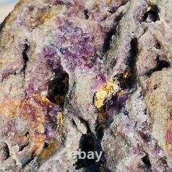 12.4lb Natural Super Beautiful Purple Fluorite Quartz Crystal Mineral Specimen