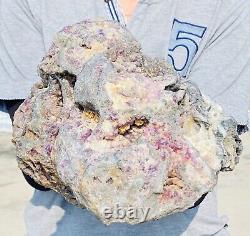 12.4lb Natural Super Beautiful Purple Fluorite Quartz Crystal Mineral Specimen