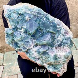 12.7LB natural super beautiful green fluorite crystal ore standard sample