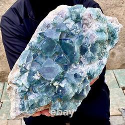 12.7LB natural super beautiful green fluorite crystal ore standard sample