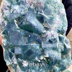 12.7LB natural super beautiful green fluorite crystal ore standard sample