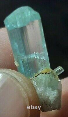 13caratsNatural crystal super color aquamarine specimen@ shigar Pakistan