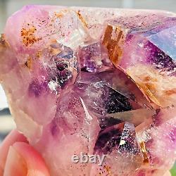 140g Natural Clear Purple Rutile Super 7 Crystal Quartz Specimen Healing