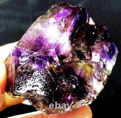 145g Diamond! Super Seven Skeletal Hair Amethyst Quartz Crystal Zimbabwe ip1501