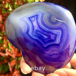 149G Natural beautiful heart-shaped agate crystal cave super large gem D554