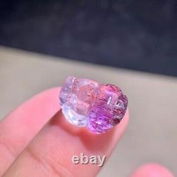 15.211mm Natural Brazil Super Seven 7 Amethyst Crystal Pendant