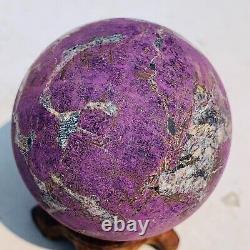 179g Natural Dark Purple Purpurite Super Flash Sphere Rare Specimen Namibia