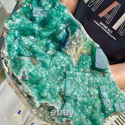 18.07LB Natural super beautiful green fluorite crystal mineral healing specimens