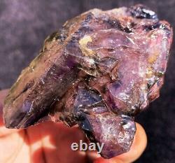 190g Diamond! Super Seven Skeletal Hair Amethyst Quartz Crystal Zimbabwe ip1630