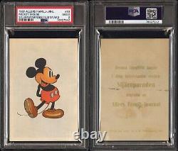 1937 Allers Family Journal St Jarn Paraden Film Stars Mickey Mouse #53 Rookie Rc