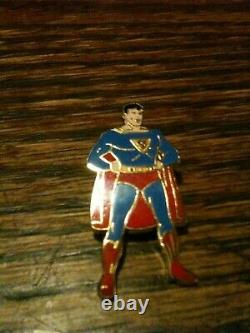 1940 Superman Enamel Pin Pristine Gem Mint Action DC Comics RARE Clark Kent L@@K