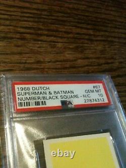 1968 Dutch Gum #67 Superman Batman DC Comics Silver Age PSA 10 GEM MINT POP 1
