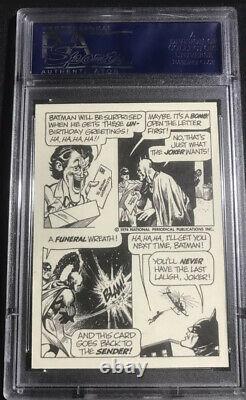 1974 The Joker Warner Bros. Vintage PSA 8 Card Batman DC Marvel Comics