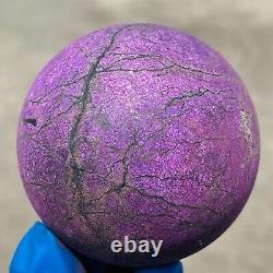 198g Natural Dark Purple Purpurite Super Flash Sphere Rare Specimen Namibia
