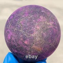 198g Natural Dark Purple Purpurite Super Flash Sphere Rare Specimen Namibia