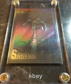 1991 Impel Marvel Universe Series 2 Spider-Man Hologram Card #H1 Stan Lee Signed