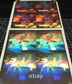 1992 Impel Marvel X-Men Series 1 Cards Framed Uncut Hologram Sheets x3