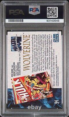 1992 Marvel Masterpieces #94 Wolverine PSA 10 GEM MINT