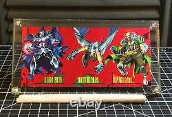 1993 Marvel Universe Series 4 Capital City 3-Card Red Foil Promo Panel
