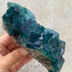 1.64LBnatural super beautiful green fluorite crystal ore standard sample