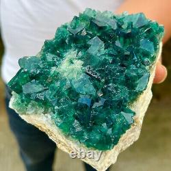1.68lb Natural super beautiful green fluorite crystal mineral healing specimens