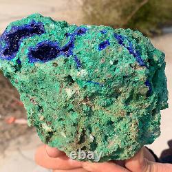 1.72LB Super AA + + natural kyanite / Malachite crystal mineral sample