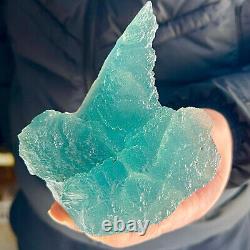 1.82LB Natural super beautiful green fluorite crystal ore standard sampleWF233