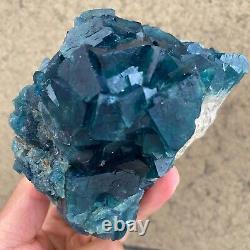 1.84LB natural super beautiful green fluorite crystal ore standard sample