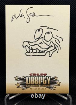 2011 Cryptozoic CBLDF Liberty Artist Sketch Neil Gaiman 1/1