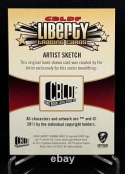 2011 Cryptozoic CBLDF Liberty Artist Sketch Neil Gaiman 1/1