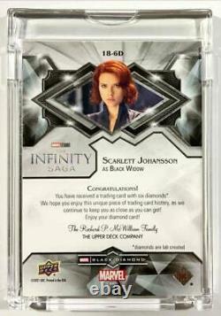 2021 Marvel Black Diamond Scarlett Johansson Black Widow Infinity Stones 15/23
